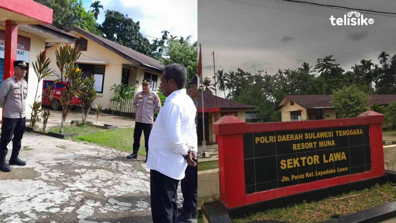 Polsek Lawa akan memberikan penjagaan  untuk kenyamanan masyarakat dalam beribadah di bulan Suci Ramadan 1447 Hijriah. Foto: Aldin/Telisik