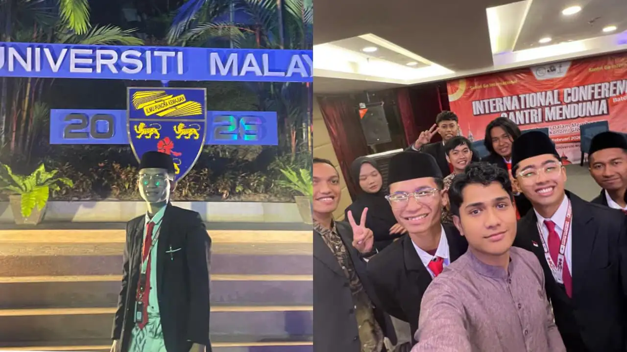 Ahmad Baiquni, santri hafidz 30 juz asal Kendari, aktif membawa gagasan ekonomi syariah ke forum internasional. Foto: Ist.