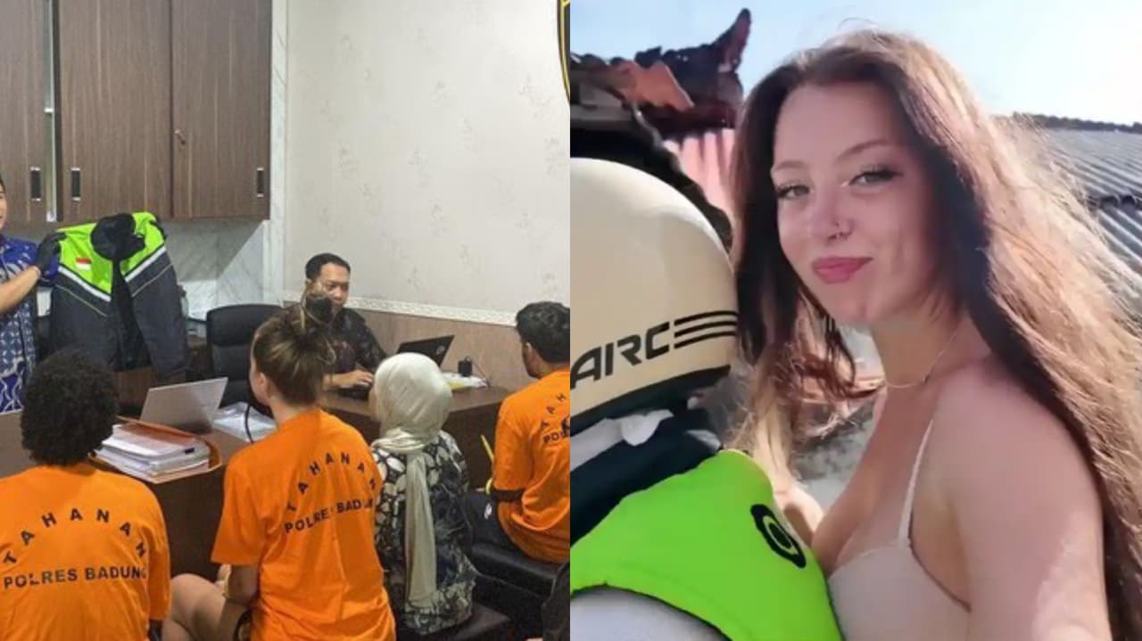 Tiga warga asing pemeran video viral di Bali ditangkap saat hendak kabur ke Thailand. Foto: Repro Detik