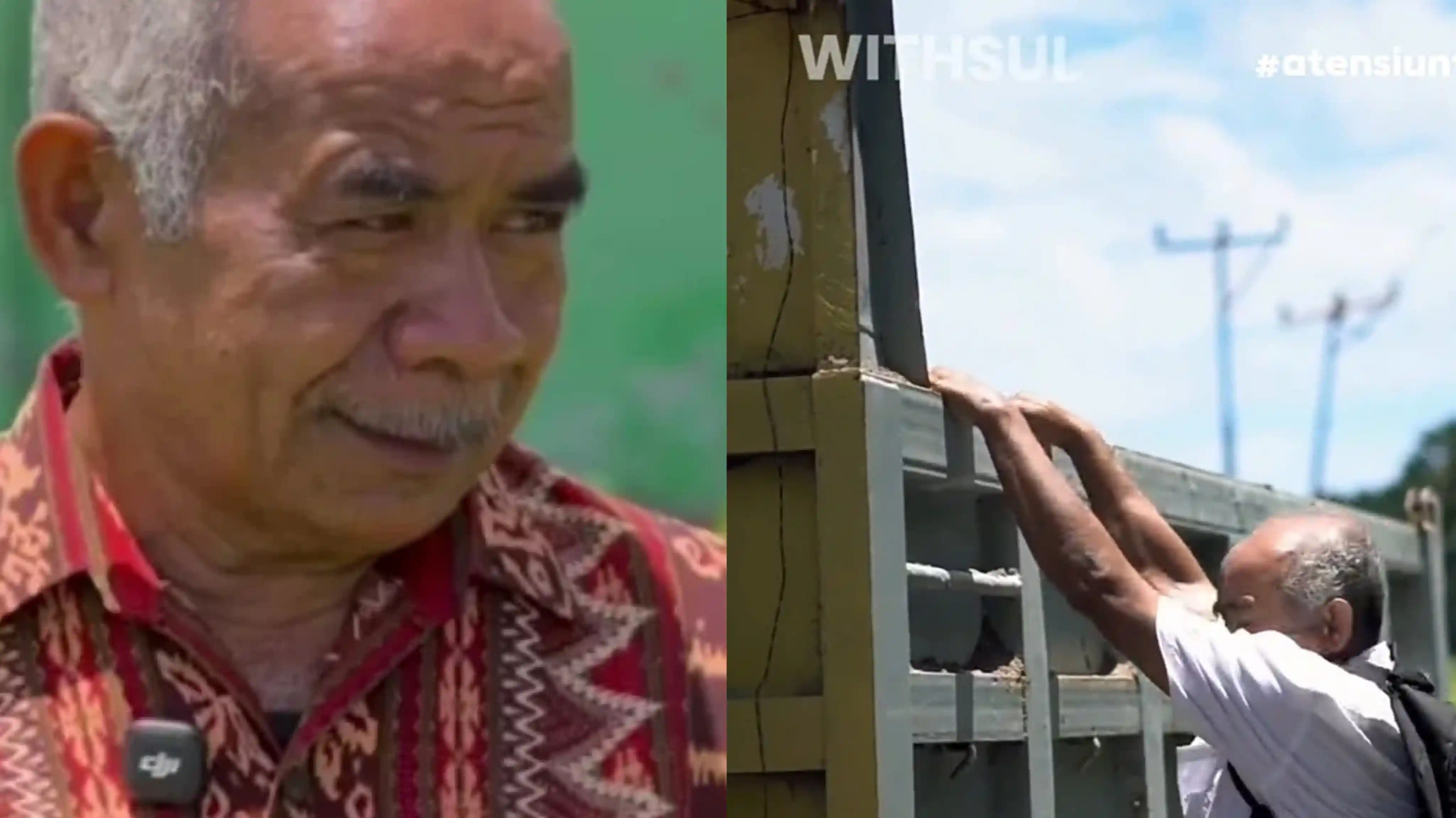 Guru honorer Agusthinus Nitbani tetap mengajar meski gaji dipotong dan berangkat menumpang truk setiap hari. Foto: Instagram@witsull