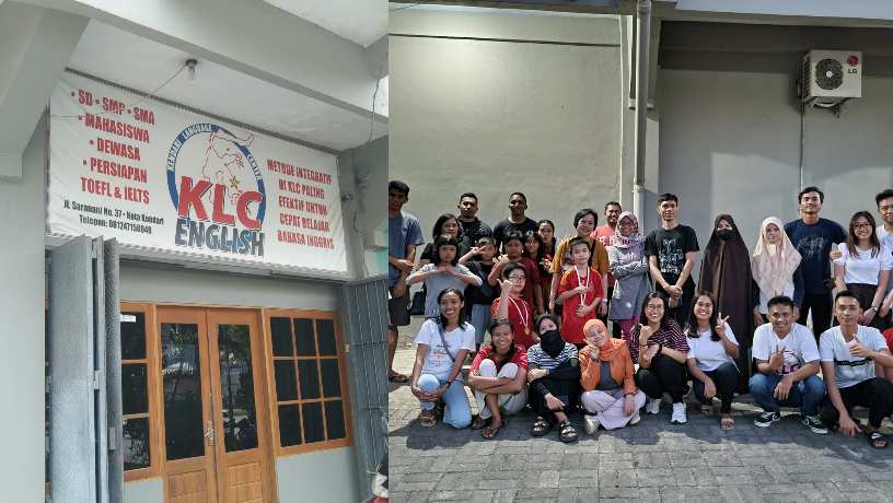 Kendari Language Center (KLC) tempat  belajar bahasa Inggris dengan metode belajar aktif. Foto: Ist.