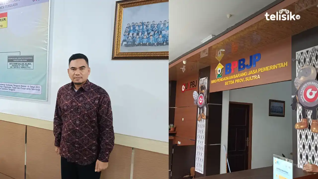 Kepala Biro Pengadaan Jasa dan Barang Setda Provinsi Sulawesi Tenggara, Mahadir Muhammad, konsisten dalam hal tanggung jawab. Foto: Gede Suyana Sriski/Telisik