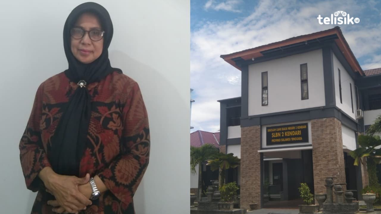 Sri Mulyati memimpin SLB Negeri 2 Kendari mengembangkan potensi siswa hingga berprestasi tingkat nasional. Foto: Meliana Tasya/Telisik