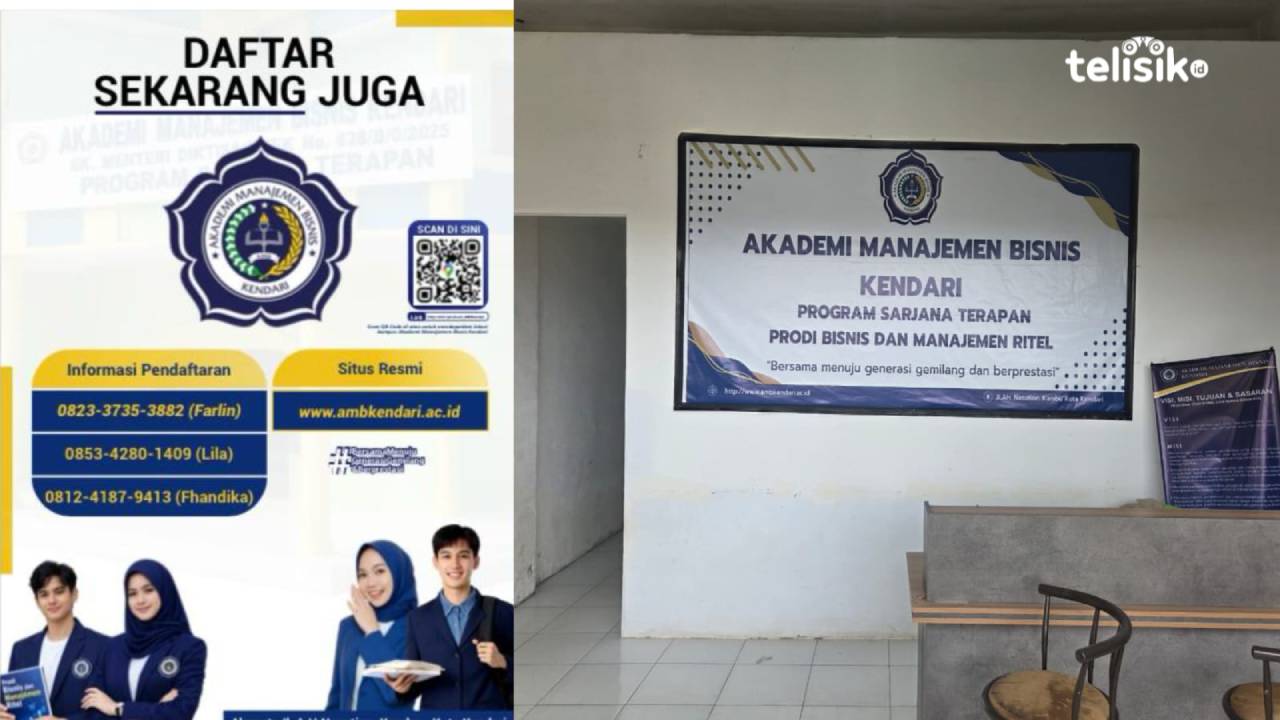Akademi Manajemen Bisnis Kendari. Foto: Ana Pratiwi/Telisik
