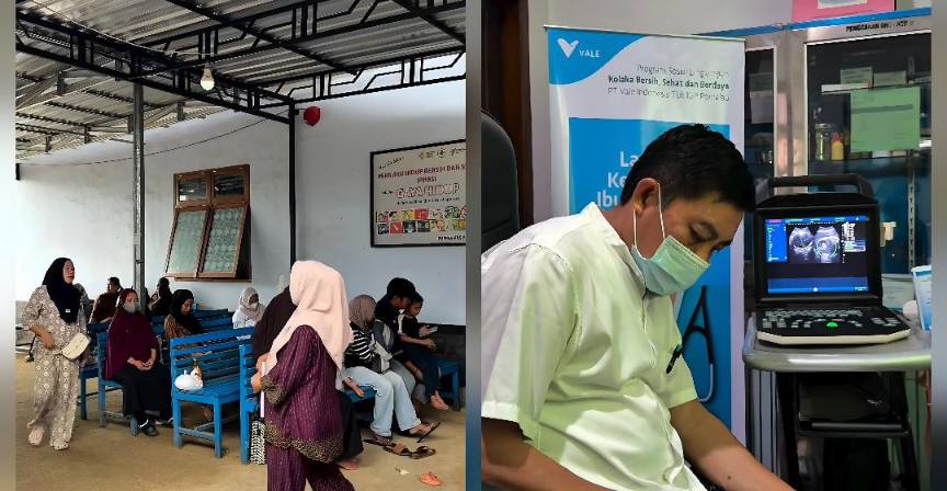 PT Vale Indonesia IGP Pomalaa menghadirkan layanan Kesehatan Ibu dan Anak (KIA) di Puskesmas Pomalaa, Kabupaten Kolaka. Foto: Screenshoot Inside Pomalaa