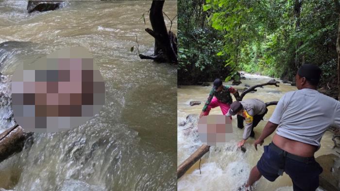 Pria berinisial NA (42) ditemukan tak bernyawa di Sungai Lasolo, Kelurahan Sanua, Kota Kendari, Minggu (10/5/2026). Foto: Ist.