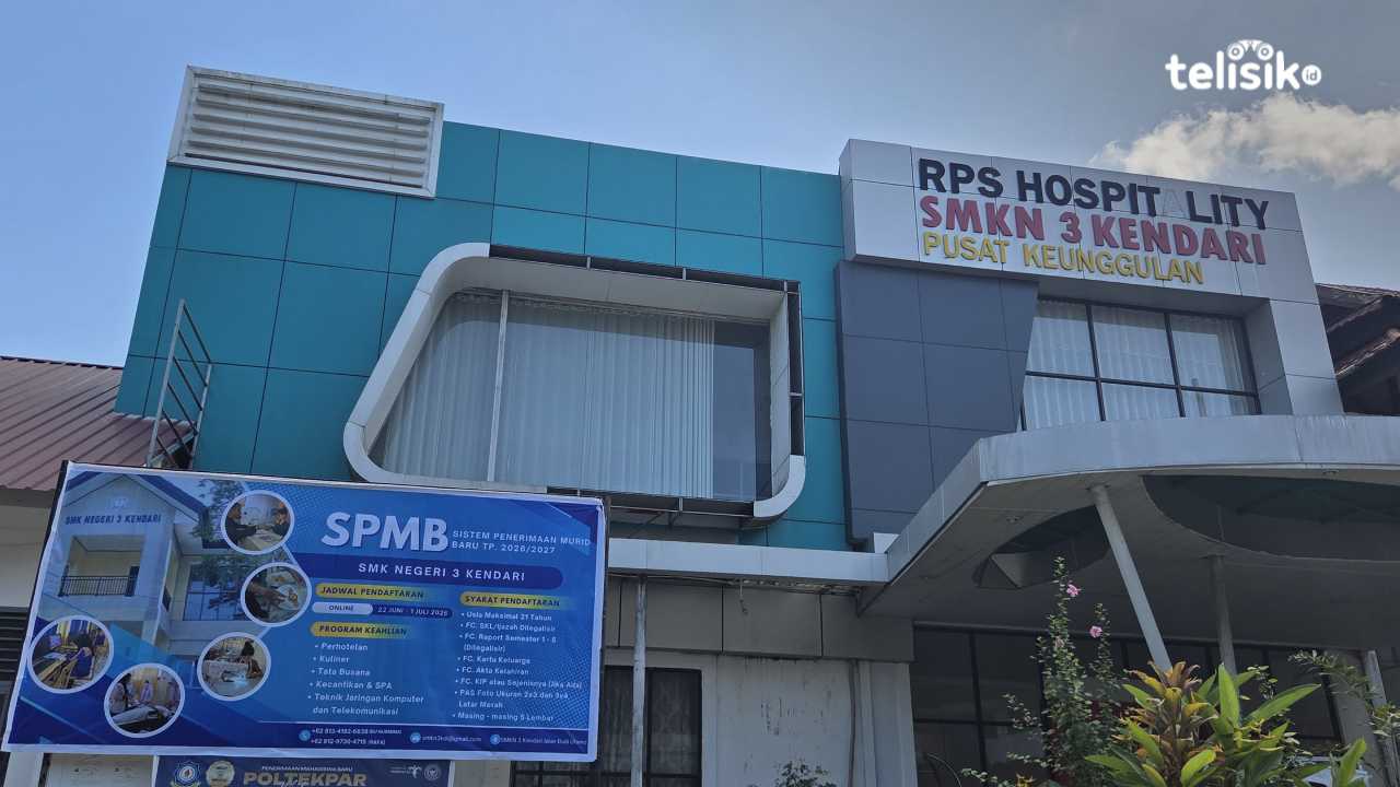 SMKN 3 Kendari resmi membuka SPMB tahun ajar 2026/2027 dengan menyediakan 11 rombel. Foto: Ana Pratiwi/Telisik