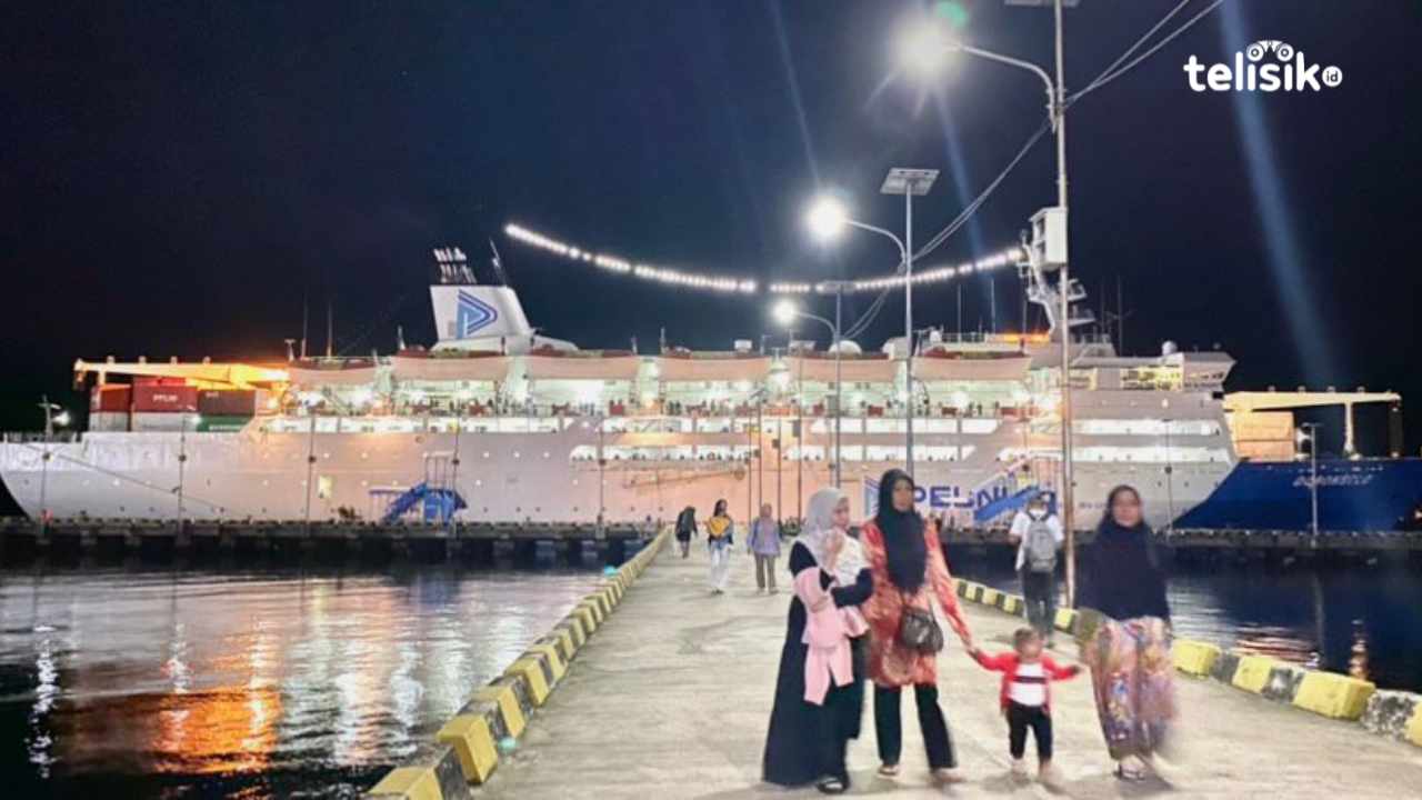 Kapal Pelni saat singgah di Pelabuhan Murhum Baubau. Foto: Elfinasari/Telisik
