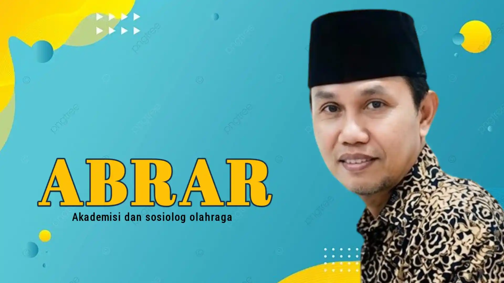 Abrar, akademisi dan sosiolog olahraga. Foto: Ist.