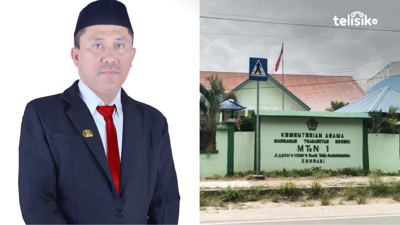 Kepala MTsN 1 Kendari, H Mappatalinag, menyebut 813 pendaftar bersaing memperebutkan 320 kuota siswa reguler. Foto: Meliana Tasya/Telisik