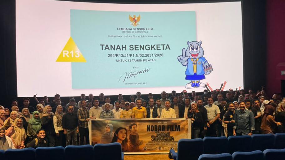 Nobar film Sengketa Tanah di Kendari dimanfaatkan sebagai sarana edukasi cegah praktik mafia tanah. Foto: Ist.