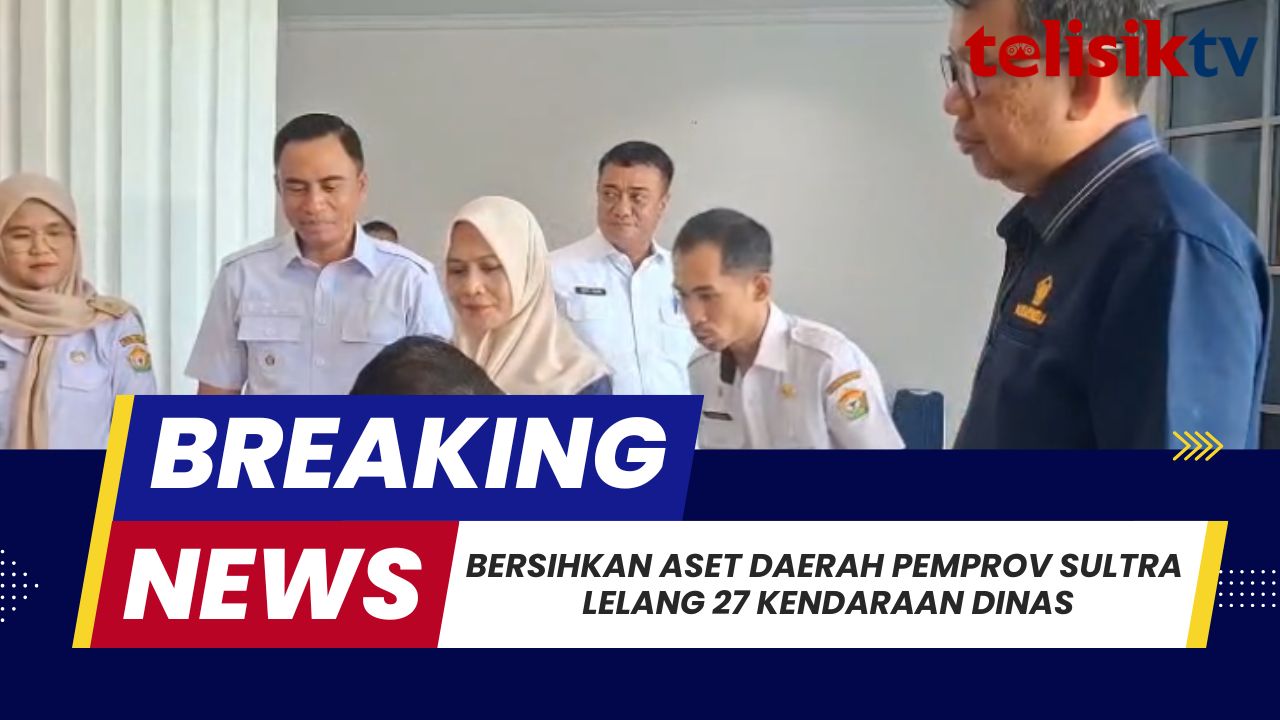 TELISIK TV: Bersihkan Aset Daerah Pemprov Sultra Lelang 27 Kendaraan Dinas
