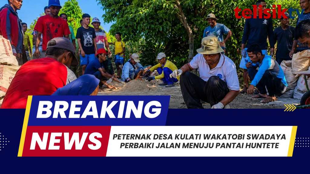 TELISIKTV: Peternak Desa Kulati Wakatobi Swadaya Perbaiki Jalan Menuju  Pantai Huntete
