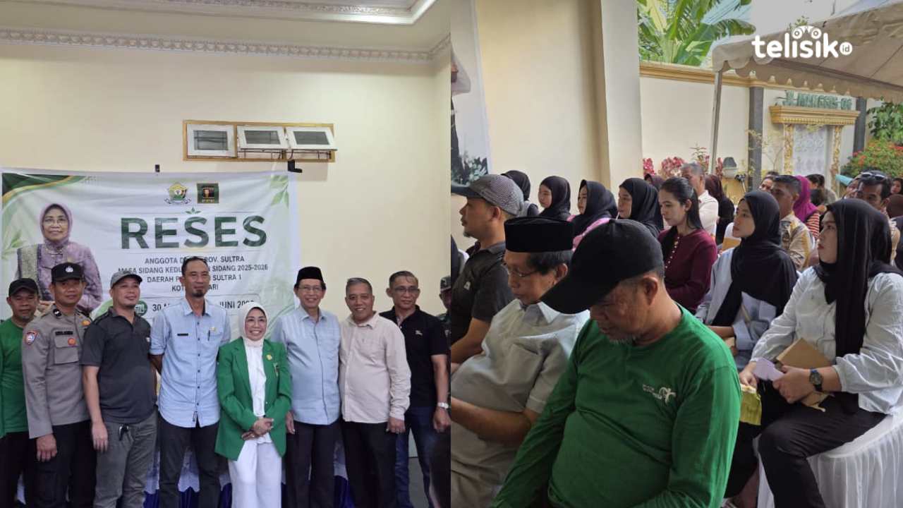 Reses anggota DPRD Sultra, Harmawati di Kelurahan Bende, Kota Kendari. Foto: Ana Pratiwi/Telisik