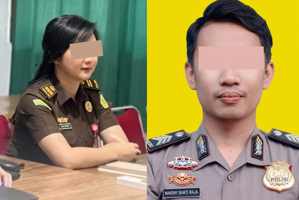 Pegawai Kejaksaan Negeri (Kejari) Baubau berinisial FMS diduga berselingkuh dengan seorang anggota Polres Buton Brigadir SSR. Foto: Ist.