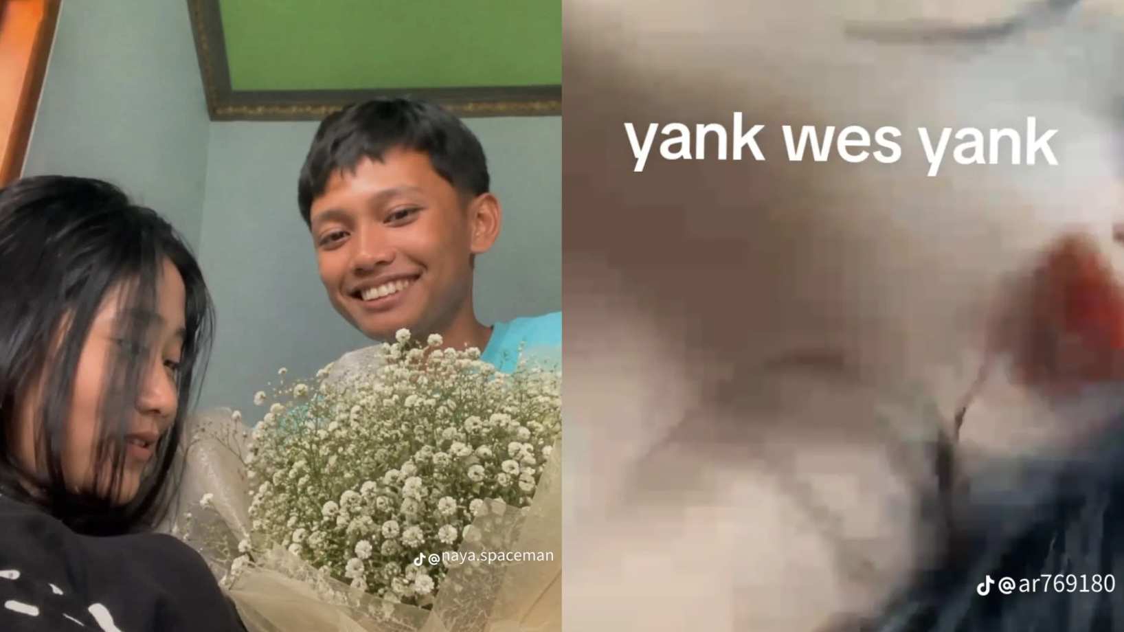 Video Yank Uwes Yank viral di TikTok, memicu rasa penasaran warganet mengenai asal-usul dan konteksnya. Foto: TikTok@yankuwesyank